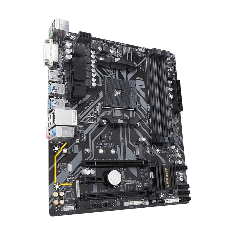 Kustom PCs Gigabyte B450M DS3H AM4 MicroATX Motherboard