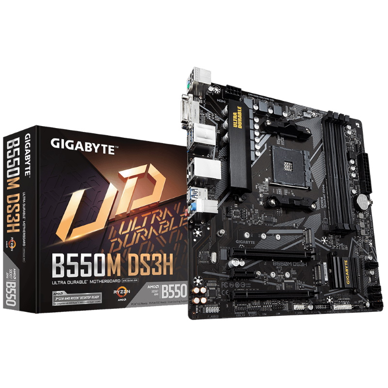 Kustom PCs Gigabyte B550M DS3H AM4 MicroATX Motherboard