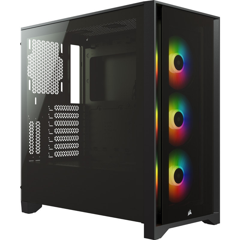 Kustom PCs Corsair iCUE 4000X RGB Gaming Case Black with Tempered Glass Window