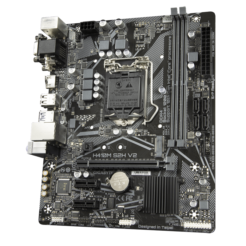 Kustom PCs - Gigabyte H410M S2H V2 MicroATX Motherboard