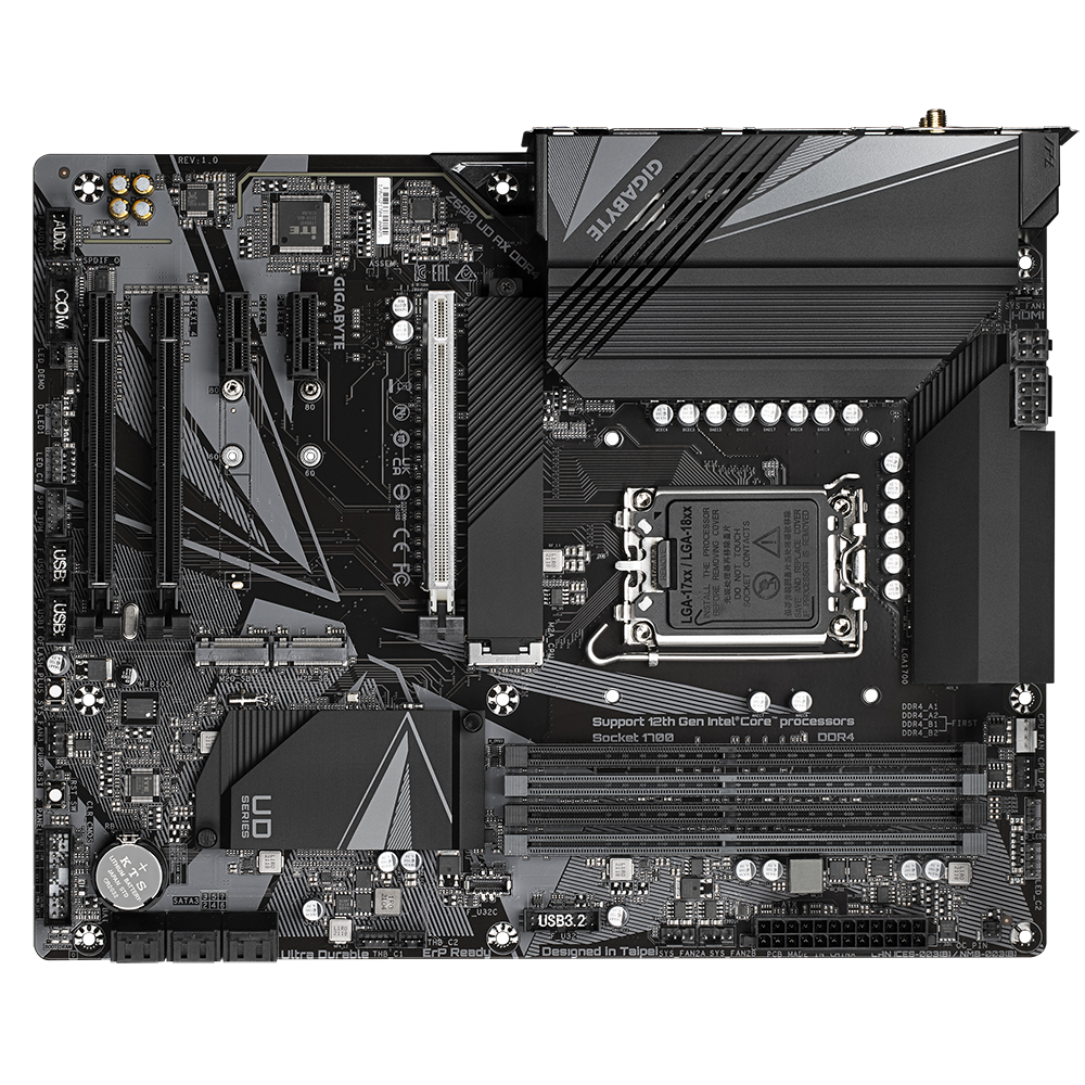 Kustom PCs Gigabyte Z690 UD AX DDR4 ATX Motherboard
